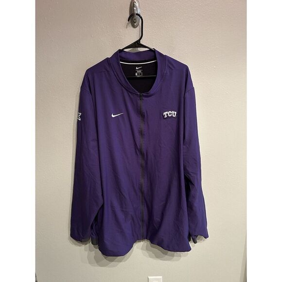 Nike Other - TCU Horned Frogs Nike Mens 3XL Tall Purple Full Zip Windbreaker Jacket